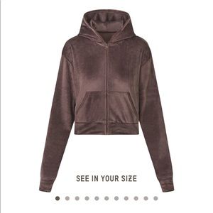 🛍 SALE SKIMS Velour Hoodie Amethyst